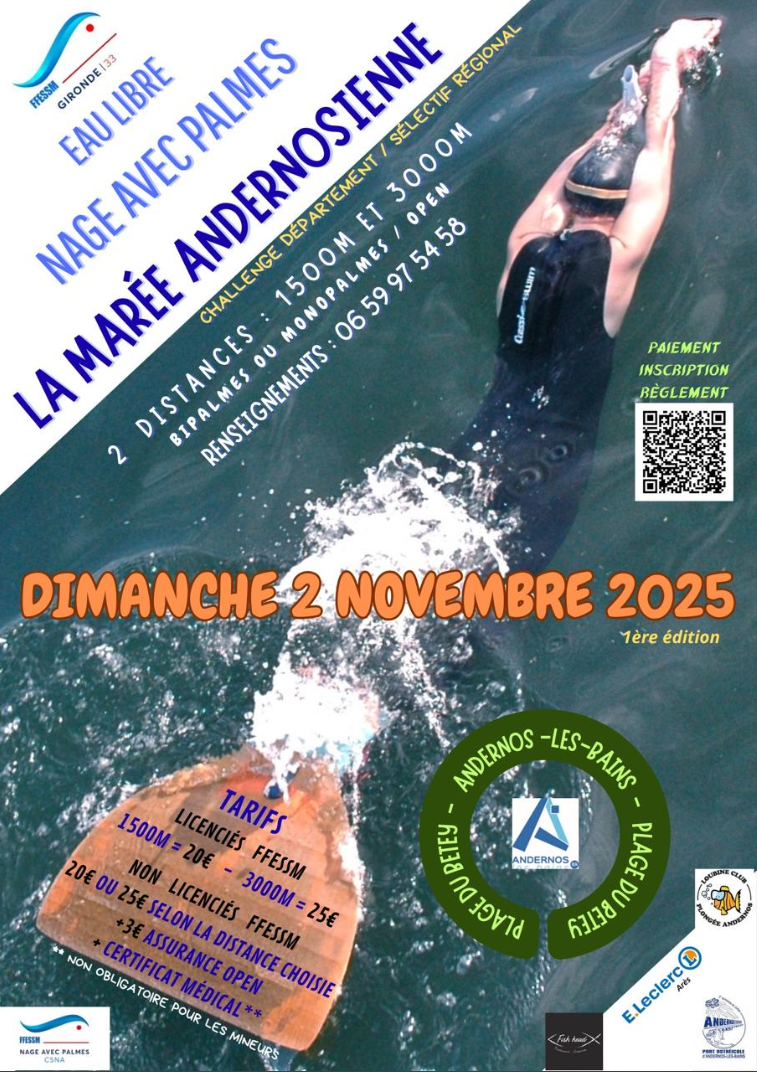 Affiche informations La Marée Andernosienne