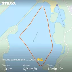 Parcours de 1km ... 1002m ! 😁💪