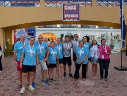 Les équipes italienne et française