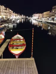 Canaux de Sète, la nuit